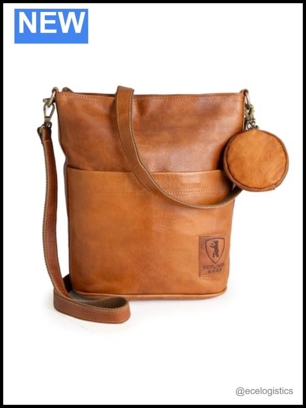 Genuine Leather Vintage Satchel Shoulder Bag Women Handbag Crossbody